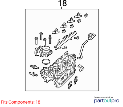 Jeep 2015-2022 Jeep Compass Intake Manifold 4627937AJ