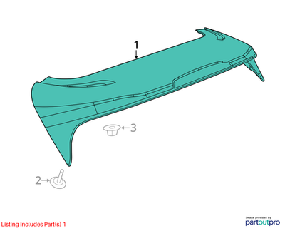 Jeep 2014-2018 Cherokee Lift-Gate Spoiler 1UV35TZZAH