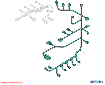 Volkswagen 2012 Tiguan Engine Wiring Harness 06J971595AN