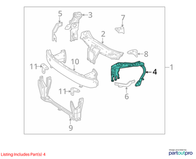 Mercedes-Benz Radiator Support 2216200191