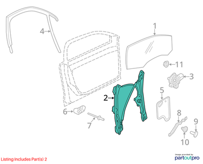 Volkswagen 11-18 Volkswagen Jetta Window Regulator 5C6837461K