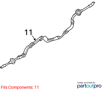Audi Q5 2.0L TFSI Positive Battery Cable Automatic 8R0971225A