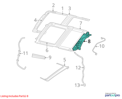 Dodge 2008-2014 Challenger Sunroof Motor/Module 68056964AA