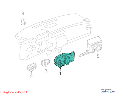 Chevrolet 2010-2015 Camaro Instrument Cluster Assembly 22753540