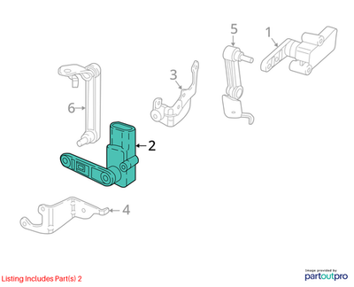 2011–2016 BMW 520i Ride Height Level Sensor USED OEM 37146870000
