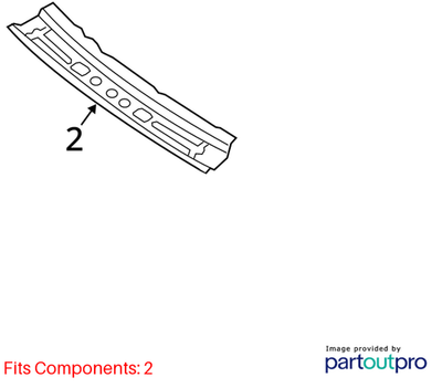 2012-2018 Audi A6 Roof Header Frame OEM 4G0817995A