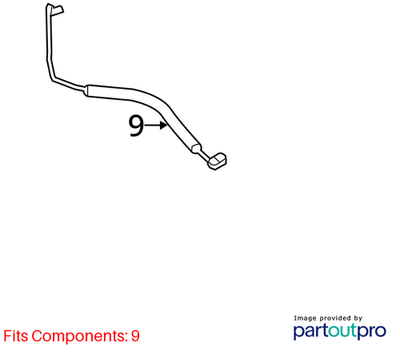 2007–2015 Mini Cooper A/C Discharge Hose OEM 64539224859