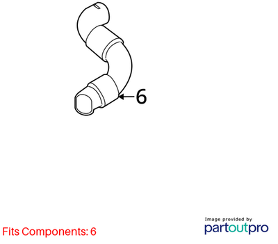 2011-2015 Mini Cooper Intake Tube / Hose Used OEM 13712754424