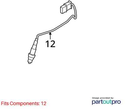 2011–2016 BMW 520i Upstream Oxygen Sensor OEM 11787589121