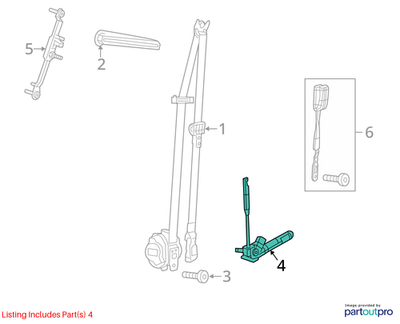 Jeep 2014-2023 Cherokee Seat Belt Anchor 68164338AB