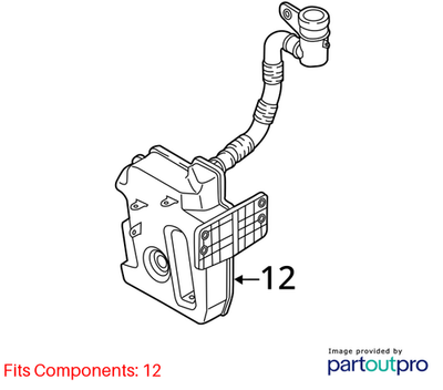 Volkswagen 2012-2019 Beetle Washer Fluid Reservoir 5C6955453Q