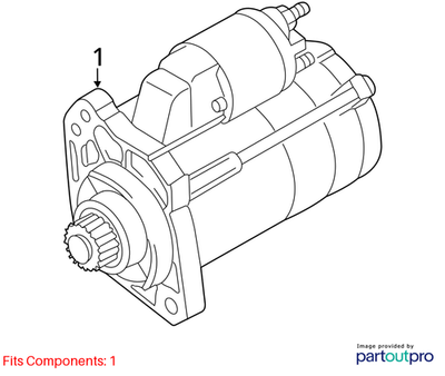 Audi 2002-2006 Audi A8 Quattro Starter Motor 077911023JX