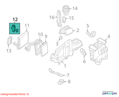 Mercedes-Benz 2010-2018 C250 A/C Expansion Valve 2128300284