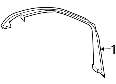 2011-2016 BMW 528i Front Left Door Window Frame Cover 51337182011