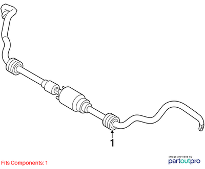 BMW 2007-2019 X5 Active Stabilizer Bar 37116856418