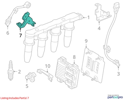 2010 Chevrolet Cruze Knock Sensor Bracket Used OEM 55580011