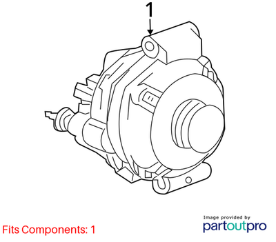 Dodge 2006-2007 Dodge Charger Alternator 4896805AC