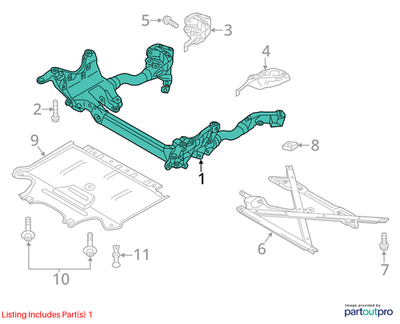 Audi 2013-2017 Audi Q5 Engine Cradle 8R0399315J
