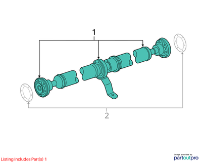 Audi Q5 TFSI Automatic Transmission Drive Shaft 8R0521101C