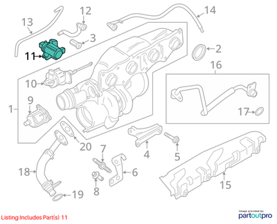 2012 BMW X6 Pressure Converter Used OEM 11747626351