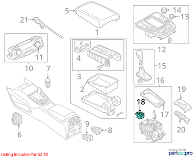 2012 Audi A4 Shift Interlock Solenoid Magnet OEM 4F0927353C