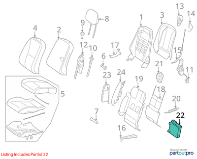 Mercedes-Benz 2010-2014 CL550 Seat Control Module 2169004400