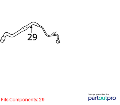 Volkswagen Turbocharger Coolant Line 06J121492C
