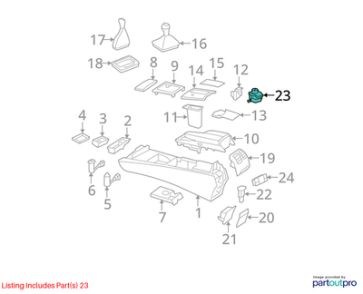 Mercedes-Benz 2012-2015 C250 Push-Button Switch 2048709758