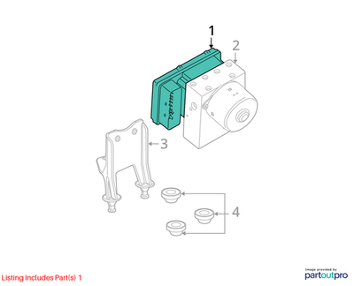 Dodge 2005-2007 Magnum Anti-Lock Brake System Control Module 5159192AC