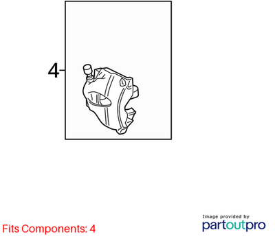 Volkswagen 2005-2014 Volkswagen Jetta Disc Brake Caliper 1K0615123E