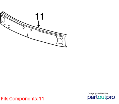 2011 Cadillac SRX Bumper Impact Bar Used OEM 22792566