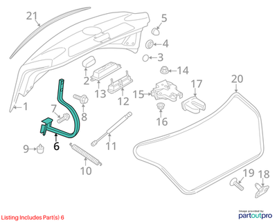 Volkswagen 2012-2022 Volkswagen Passat Deck Lid Hinge 561827301C