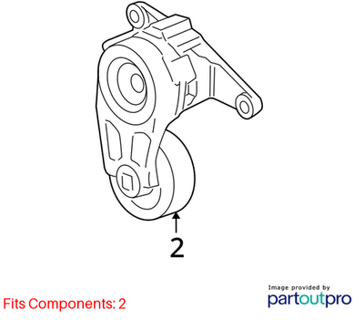 Chevrolet Camaro 3.6L V6 Drive Belt Tensioner 12715120