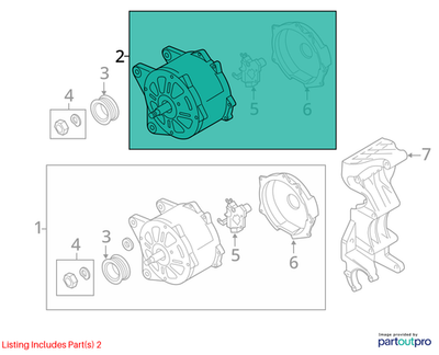 Volkswagen 2011-2018 Volkswagen Touareg Alternator 03H903023D