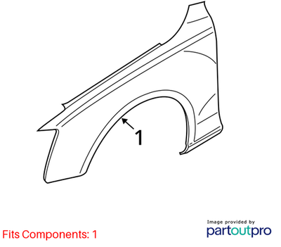 Audi Q5 Fender Front 8R0821106A