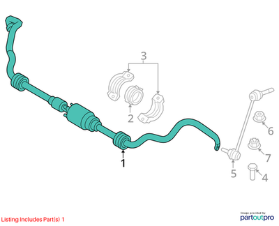 BMW 2007-2019 X5 Active Stabilizer Bar 37116856418