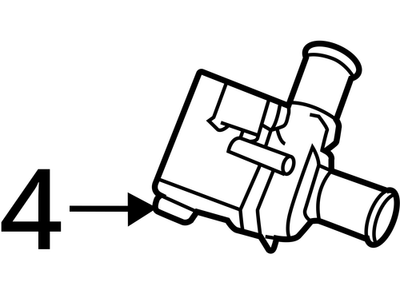 2015-2018 Audi Q3 Engine Auxiliary Water Pump 06H121601P