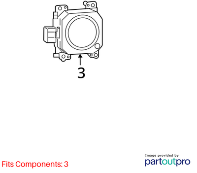 2014-2015 Jeep Cherokee Adaptive Speed Control Module Sensor 68241450AF