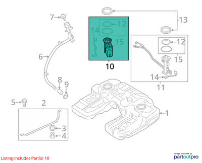 BMW 2007-2025 X5 Fuel Pump Assembly 16117195463