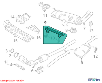 2011–2015 VW Jetta Exhaust Hanger Bracket Used OEM 1K0253144AP