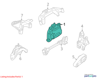 2010-2012 Mini Cooper R56 Engine Mount Support Used OEM 22116778645
