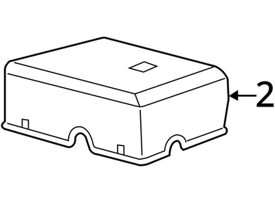 2007-2009 GMC Yukon Engine Wiring Harness Junction Block Cover 25815385