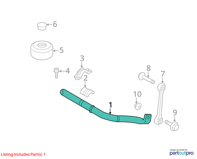 Volkswagen 2017 Volkswagen Touareg Suspension Stabilizer Bar 7L0411025E