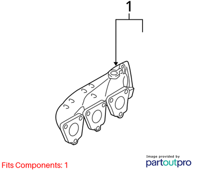 Audi 2017-2019 SQ5 Exhaust Manifold 06E253032AC