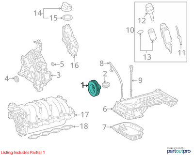 Mercedes-Benz 06-11 C350 Crankshaft Pulley 2720300803