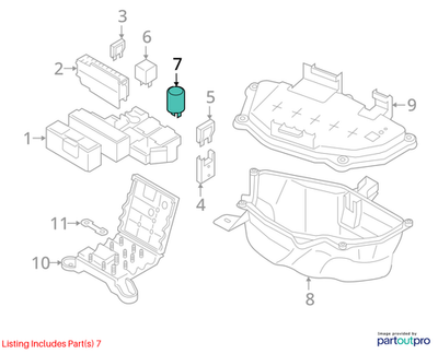 2010-2012 AUDI A4 ALTERNATOR SUPPRESSION CONDENSER USED OEM 4F0903291