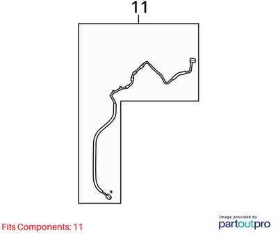 2009-2016 Volkswagen CC A/C Refrigerant Liquid Hose 3C0820741AK
