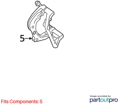 2011–2016 BMW 520i Right Brake Caliper Carrier USED OEM 34216793052