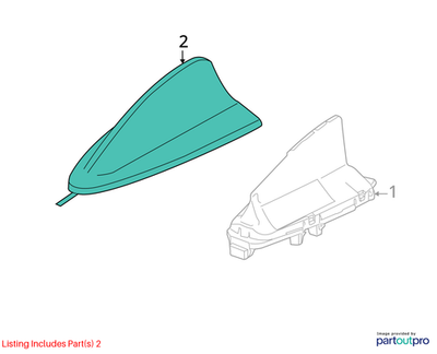 2013 BMW 520i F10 Roof Antenna Shark Fin Empty Housing Used OEM 65209184814