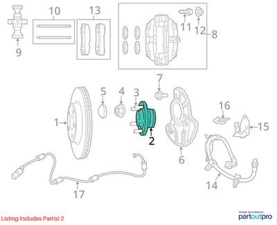 Dodge 2008-2014 Challenger Wheel Bearing And Hub Assembly 4779199AA